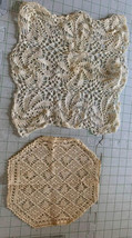 Vintage Hand Crocheted Doily Set #31a - $8.87