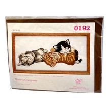Creative Circle Threes Company 0192 Kittens Crewel Sewing Kit Cats New - £21.31 GBP