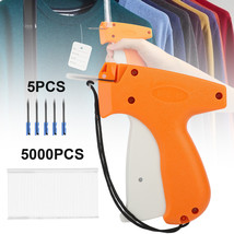 Clothes Garment Tagging Gun Price Label Machine w/ 5000 Pins 2" Barbs 5 Needles - £19.63 GBP