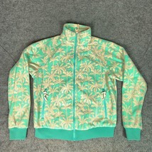 Chubbies Mens Jacket Medium Green Tan Fleece Windbreaker Zip Causal Aloha Soft - $29.98