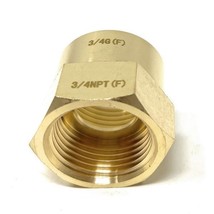 Lead-Free G Thread (British BSPP) Female to NPT Female Adapter - 3/4&quot; x ... - $18.76