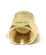 Lead-Free G Thread (British BSPP) Female to NPT Female Adapter - 3/4&quot; x ... - $18.76