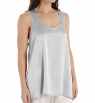 Pj Harlow laura satin racerback tank in Dark Silver - £25.91 GBP