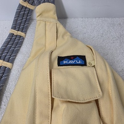 KAVU Rope Sling Crossbody Bag Yellow Adjustable Item image 3
