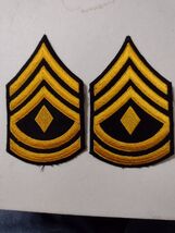 POLICE OR MILITARY ACADEMY FIRST SERGEANT CHEVRONS - PAIR (2) NOS - $5.94