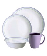 Corelle Livingware Moonglow 16-pc Dinnerware Set 2010&#39;s NEW - $4,594.46 MXN