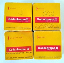 Lot of 4 Expired Kodacolor II Movie Film for Double 8mm Roll Cameras 4/7... - £17.34 GBP