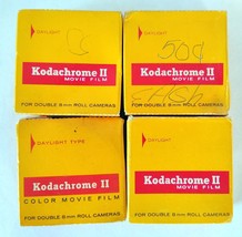 Lot of 4 Expired Kodacolor II Movie Film for Double 8mm Roll Cameras 4/7... - £17.25 GBP