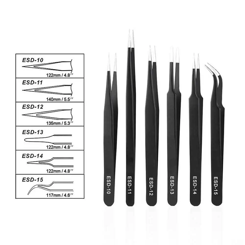 Highly Practical Precision ESD Set Stainless Steel Anti-static Repair To... - $176.83 CAD