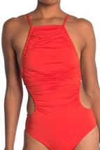 WeWoreWhat Liv One-Piece Swimsuit Poinciana SZ XL ($195) Poinciana - $67.28