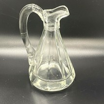 Vintage Ribbed Crystal Glass Cruet (Oil/Vinegar Dispenser Bottle No Stopper - £8.87 GBP