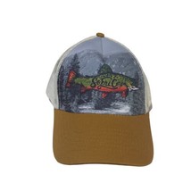 Southern Fried Cotton Fish Designed Mens Hat Mesh Trucker Adjustable Brown - £16.12 GBP