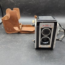 Vintage Kodak Duaflex II 2 Film Camera Kodet Lens 620 Film Eastman, Leather Case - £16.98 GBP