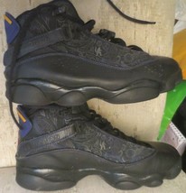 Nike Jordan 6 Rings Six Championships size 7.5 Men’s Black Sneakers 322992-061 - £29.88 GBP