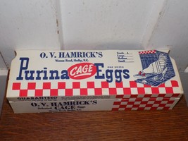 Vintage OV Hamrick’s Purina Cage Eggs Cardboard Carton - $34.65
