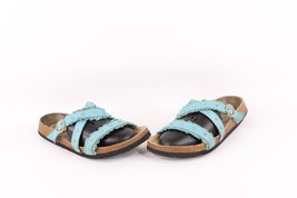 Vintage Betula Birkenstock Womens 8 Distressed Jeweled Pleated Leather S... - $738.56 MXN