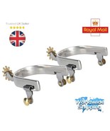  Stainless Steel Horse Spurs 1Pair in Boot Spurs For Men... - $43.08 CAD