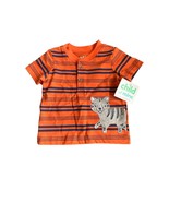 Child of Mine 0-3M Orange and Blue Stripe T-shirt New - $12.11 CAD