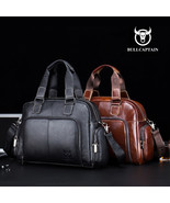 Bull Captain 0147 Large Capacity Genuine Cowhide Leather Travel Bag for Unisex - $121.00