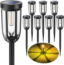 Solar Pathway Lights Outdoor 8 Pack, Bright Solar Lights Outdoor Waterpr... - $41.15