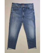 Mother Denim High Waisted Rider Ankle Step Fray Loafers And Lassos 34x28... - $64.52