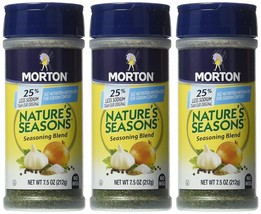 (3PACK) Morton Salt Nature&#39;s Seasons Seasoning Blend, 25% Less Sodium, 7.5 oz - $26.72