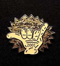 2001 Destination Imagination California CALDI &quot;HANG LOOSE&quot; Sign Glitter Pin EUC - £8.50 GBP