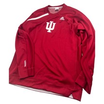 Adidas Indiana University IU Men Pullover Sweatshirt Crewneck Sweater Me... - £15.45 GBP