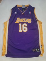 Vintage Lakers Adidas #16 Gasol Nba Basketball Jersey. Size XL/18-20 - £37.77 GBP