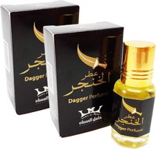 2 Pure Saudi Khanjar perfume, 6 ml, body freshener with incense, alcohol... - £31.85 GBP