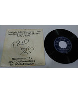 Trio da Da I Don ´ T Love You 1982 Single 7 &quot; Vinyl Italian Edition Rare - $401.43 MXN