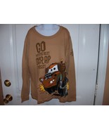 DISNEY Mater Go with The Best Scrap The Rest Long Sleeve Brown Tshirt Si... - £13.45 GBP