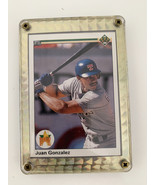 Juan Gonzalez Texas Rangers 1990 Upper Deck Framed Baseball Card - £7.84 GBP