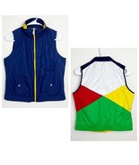 Ralph Lauren Reversible Nautical Golf Vest Size Petite Medium Primary Co... - $29.77