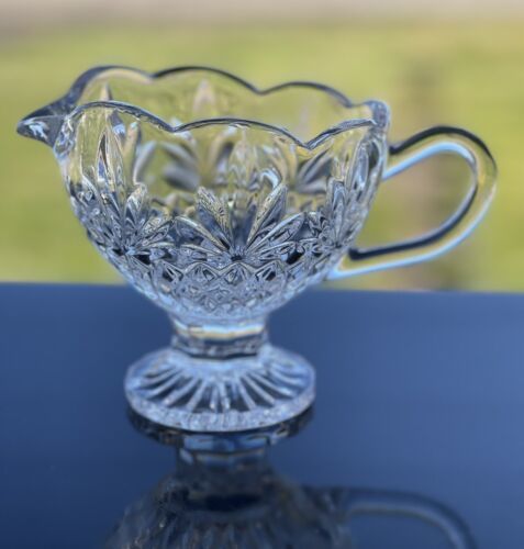 Godinger&#39;s Shannon 24% Lead Crystal Pineapple Pattern Clear Cream Gravy ... - $30.74