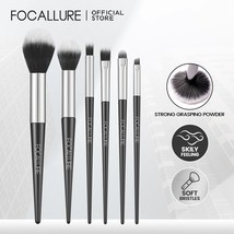 FOCALLURE 6 Pcs/Set Professional Makeup Brushes Foundation Powder Blushes Brush  - £28.88 GBP