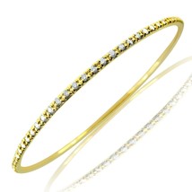 Diamant Ewigkeit Armreif Armband 14k Gelbgold (2.50 Karat) - £3,311.13 GBP