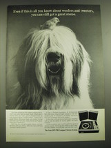 1968 Sony HP-550 Compact Stereo System Ad - Even if this is all you know... - $18.49
