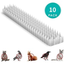 10Pcs Clear Plastic Bird De Fence Wall Spikes Cat  Repellent Spikes  eon Squirre - £90.40 GBP