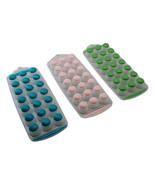 3 Pack  Mini Round Ice Cube Trays Silicone Easy Pop Out for Baby Food Dr... - $13.56 CAD