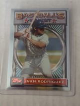 1993 Topps Finest - #47 Ivan Rodriguez - Texas Rangers - $2.99