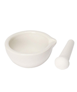 Mortar And Pestle Set Classic Marble Natural Stone White Pestal To Grind... - $203.47 MXN