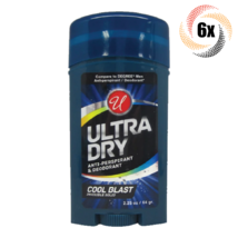 6x Sticks U Ultra Dry Cool Blast Scent Invisible Solid Deodorant | 2.25oz | - £17.48 GBP