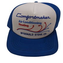 McDonald Stove Co Air Conditioning Heating Snapback Hat Trucker Cap Vintage 80s - £19.52 GBP