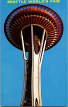 Vintage Postcard 1962 Worlds Fair Space Needle Monorail Seattle Washington (B12) - £6.06 GBP