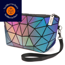 Tikea Makeup Pouch - Small Cosmetic 24*8*12cm, #Trapezoidal - Luminous  - £17.44 GBP