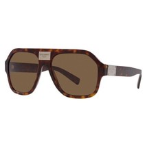 DOLCE &amp; GABBANA DG4433 502/73 Havana/Dark Brown 58-16-145 Sunglasses New... - £126.49 GBP