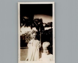 Antique 1940&#39;s Brother and Sister - Black &amp; White Photography Photo - £6.32 GBP