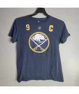 Buffalo Sabers NHL Mens Shirt Medium #9 Eichel Navy Fanatics Short Sleeve - $12.98