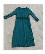 Boden Womens 3/4 Short Sleeve Teal Blue Lined Sheath Dress Cotton Blend ... - €29,58 EUR